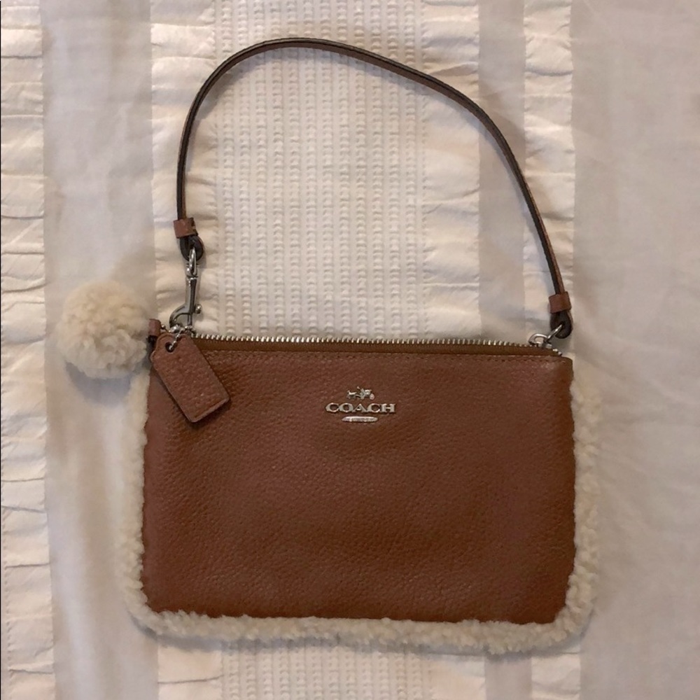 Coach | Brown Leather Wristlet